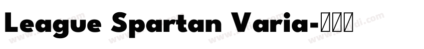 League Spartan Varia字体转换 League Spartan Varia字体转换